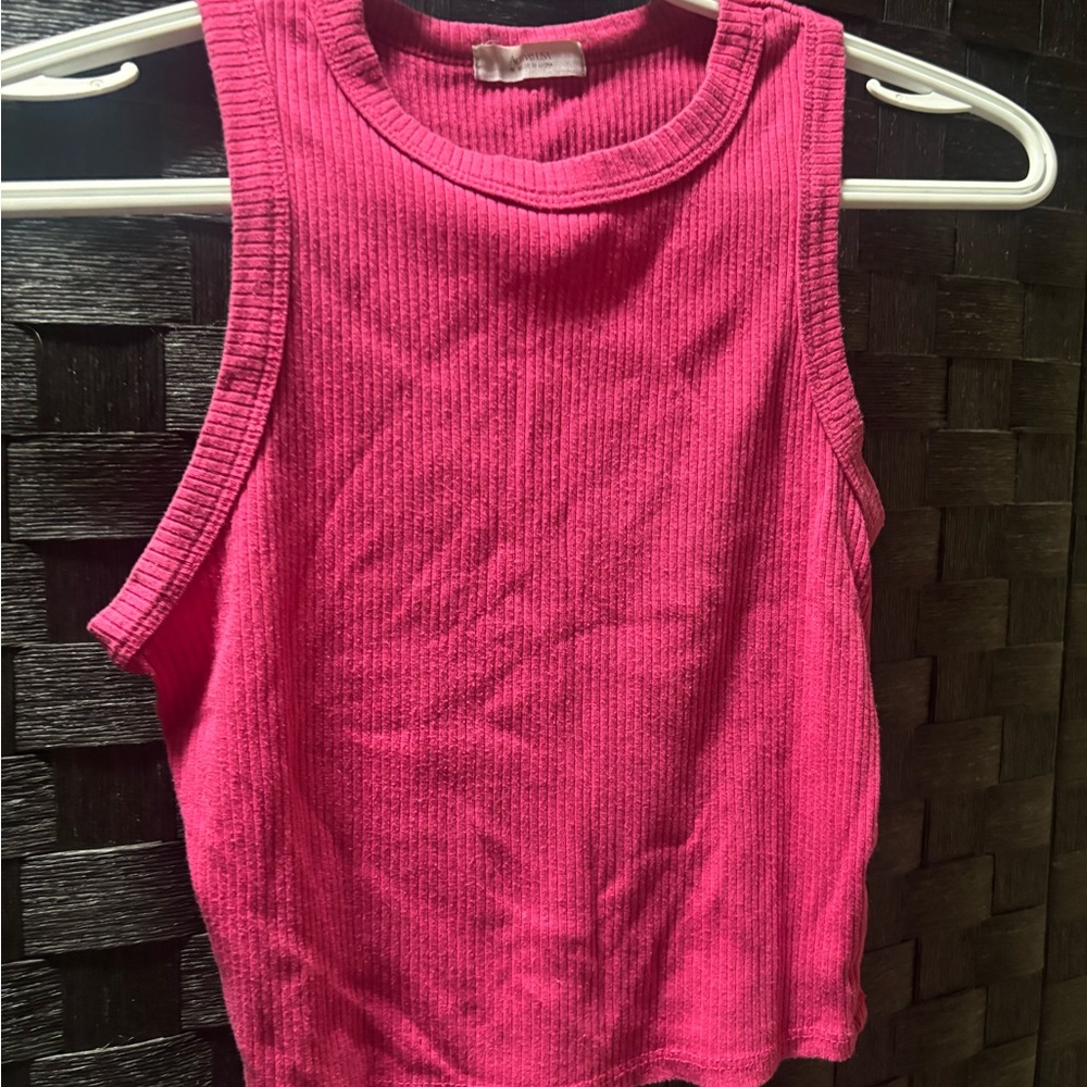 Vibrant Sleeveless Ribbed Tank Top